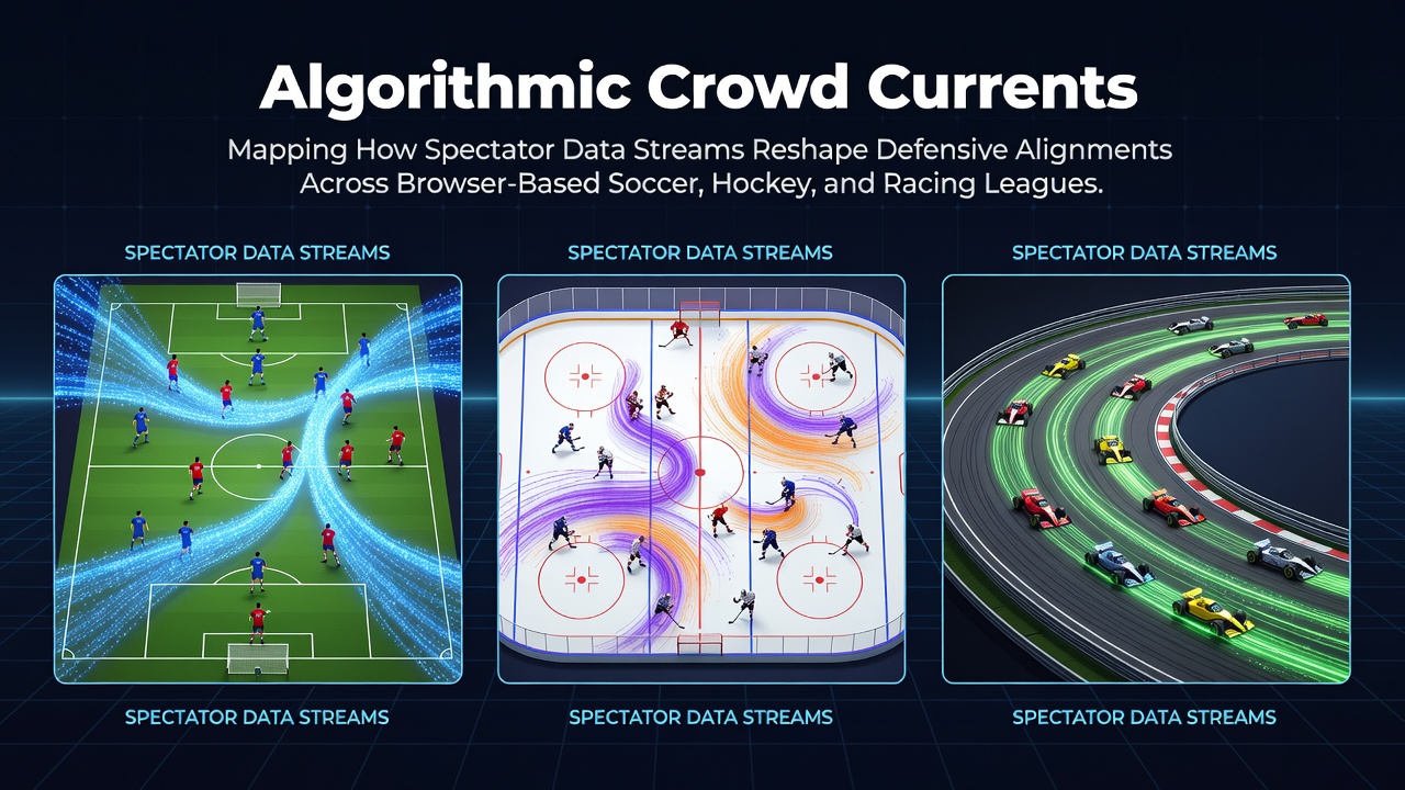 Spectator data streams visualized across browser-based soccer defensive formations