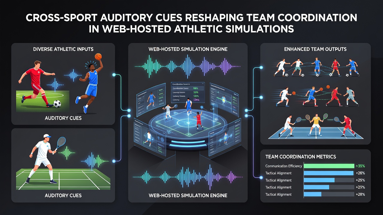 Players reacting to blended sound cues during a synchronized play in a browser multiplayer sports simulation