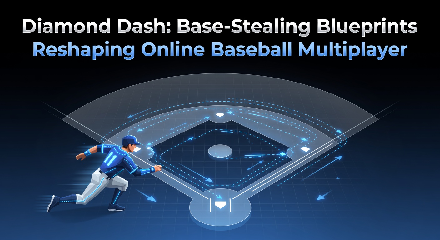 Players executing a high-speed base steal in Diamond Dash multiplayer match, with dynamic trails showing sprint paths across the diamond