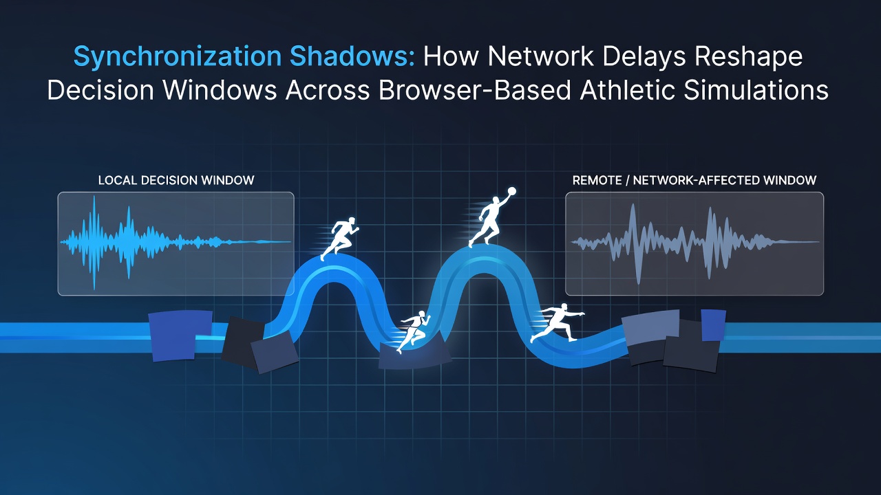 Decision window adjustments in multiplayer athletic simulations under latency